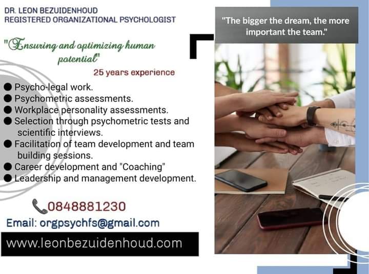 INDUSTRIAL & ORGANIZATIONAL PSYCHOLOGIST - LEON BEZUIDENHOUD