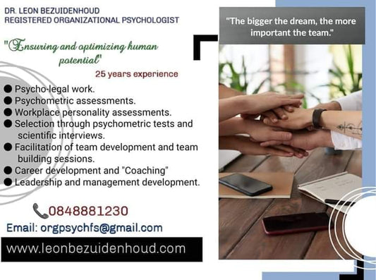 INDUSTRIAL & ORGANIZATIONAL PSYCHOLOGIST - LEON BEZUIDENHOUD